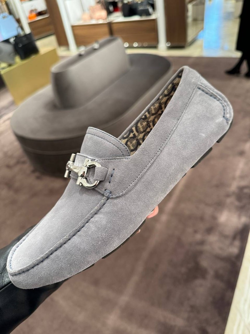 SALVATORE FERRAGAMO Moccasins front view - Men's luxury Shoes
