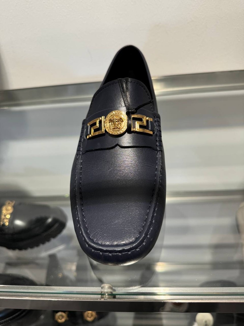 VERSACE Moccasins side view - Men's luxury Shoes