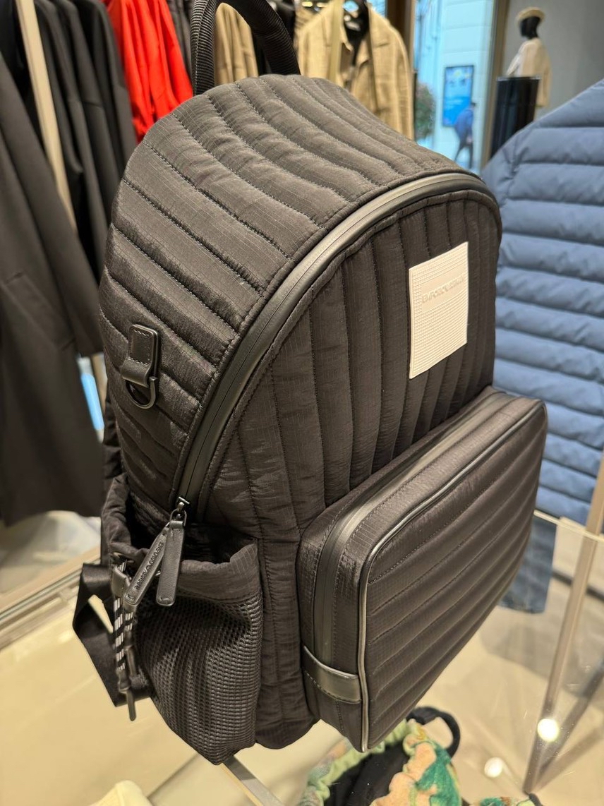 EMPORIO ARMANI Backpack front view - Men's luxury Bags