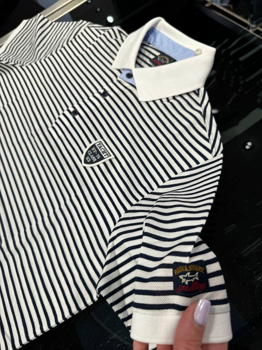 PAUL&SHARK T-shirt and Polo side view - Men's luxury Clothes