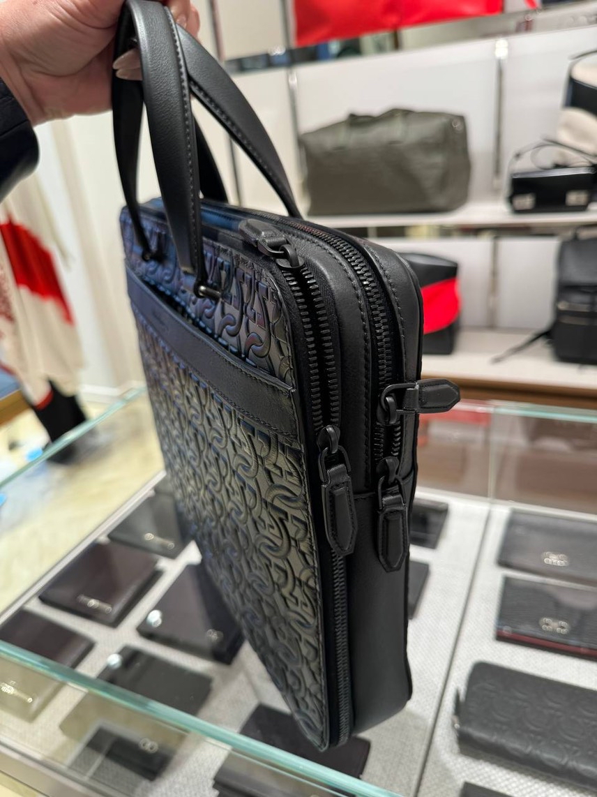 SALVATORE FERRAGAMO Laptop bags and briefcases side view - Men's luxury Bags