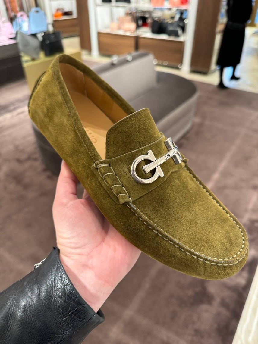 SALVATORE FERRAGAMO Moccasins front view - Men's luxury Shoes