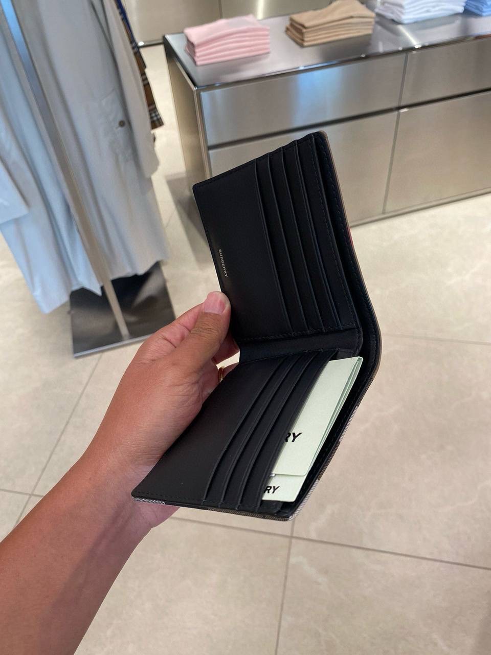 BURBERRY Wallets and small leather goods side view - Men's luxury Accessories