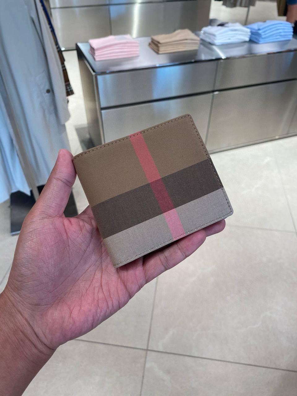 BURBERRY Wallets and small leather goods side view - Men's luxury Accessories