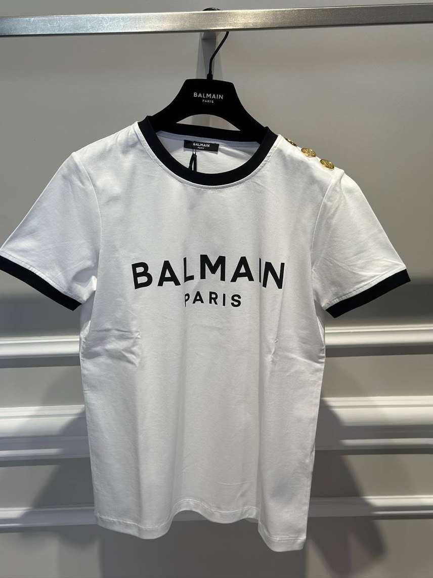 BALMAIN T-shirt and Polo front view - Women's luxury Clothes
