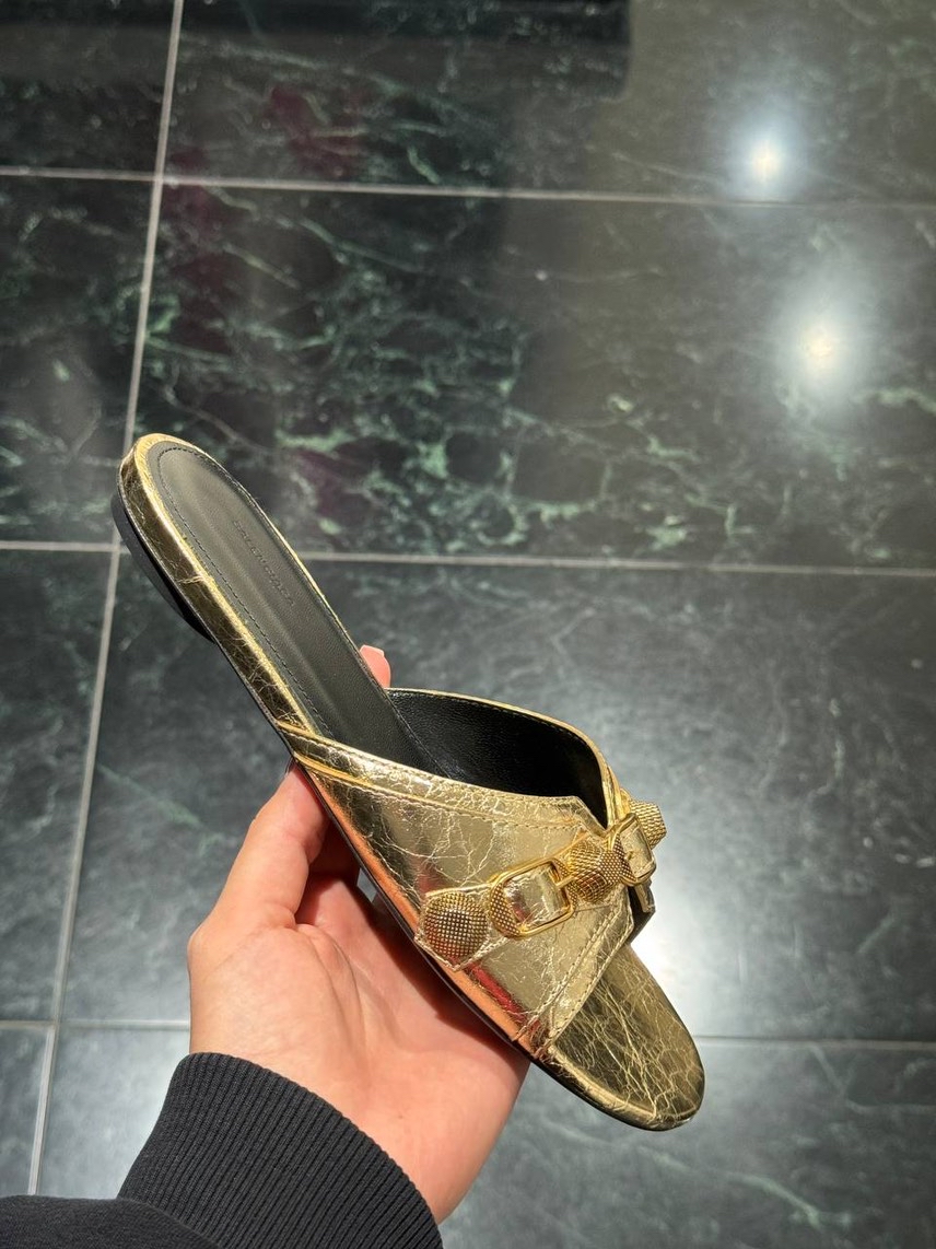 BALENCIAGA Slides front view - Women's luxury Shoes