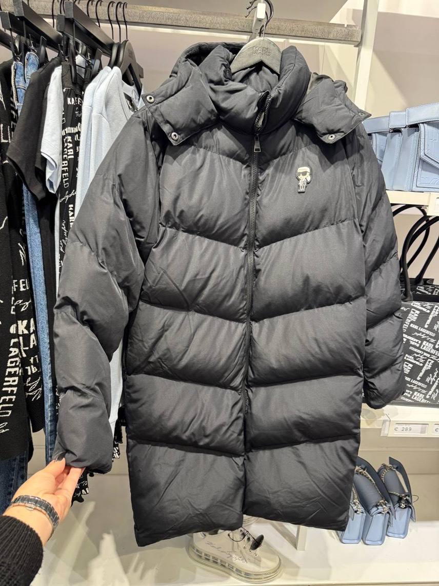KARL LAGERFELD Down jacket front view - Women's luxury Clothes