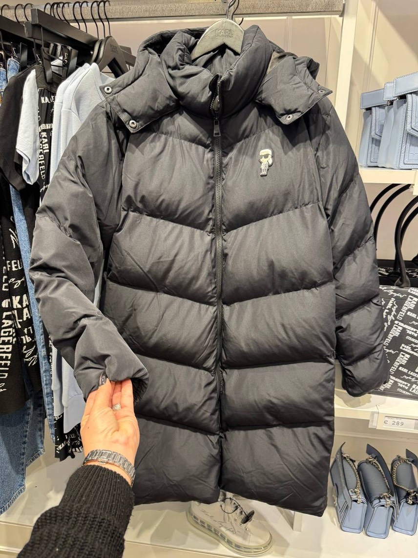 KARL LAGERFELD Down jacket side view - Women's luxury Clothes
