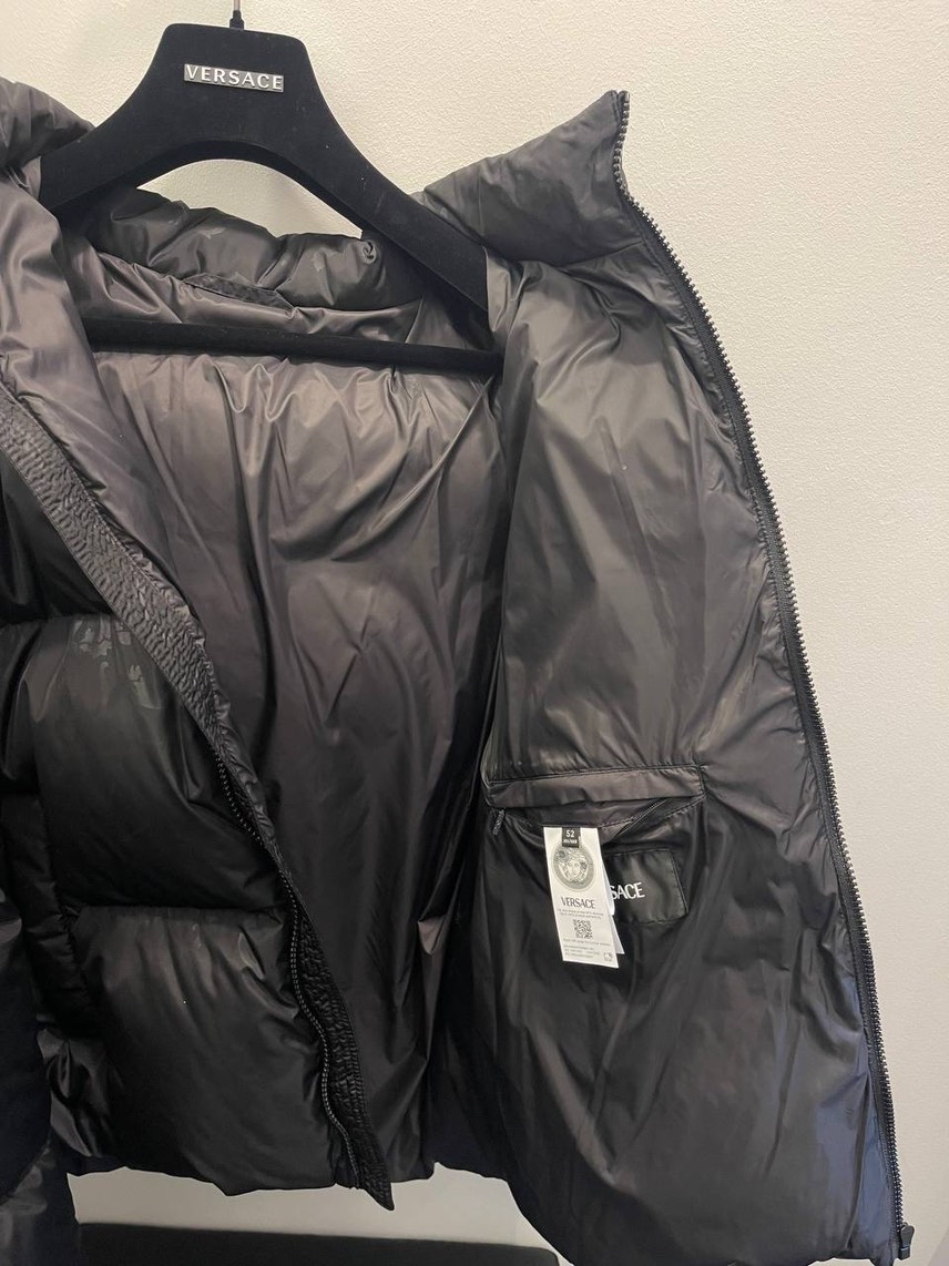 VERSACE Down jacket side view - Men's luxury Clothes