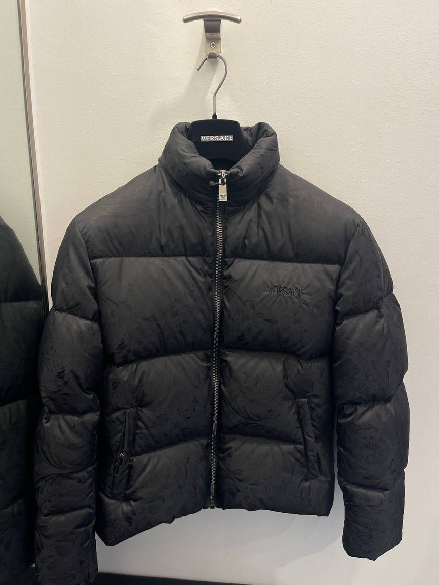 VERSACE Down jacket front view - Men's luxury Clothes
