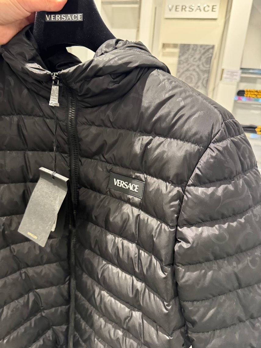 VERSACE Down jacket side view - Men's luxury Clothes