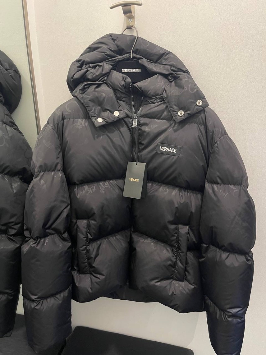 VERSACE Down jacket front view - Men's luxury Clothes