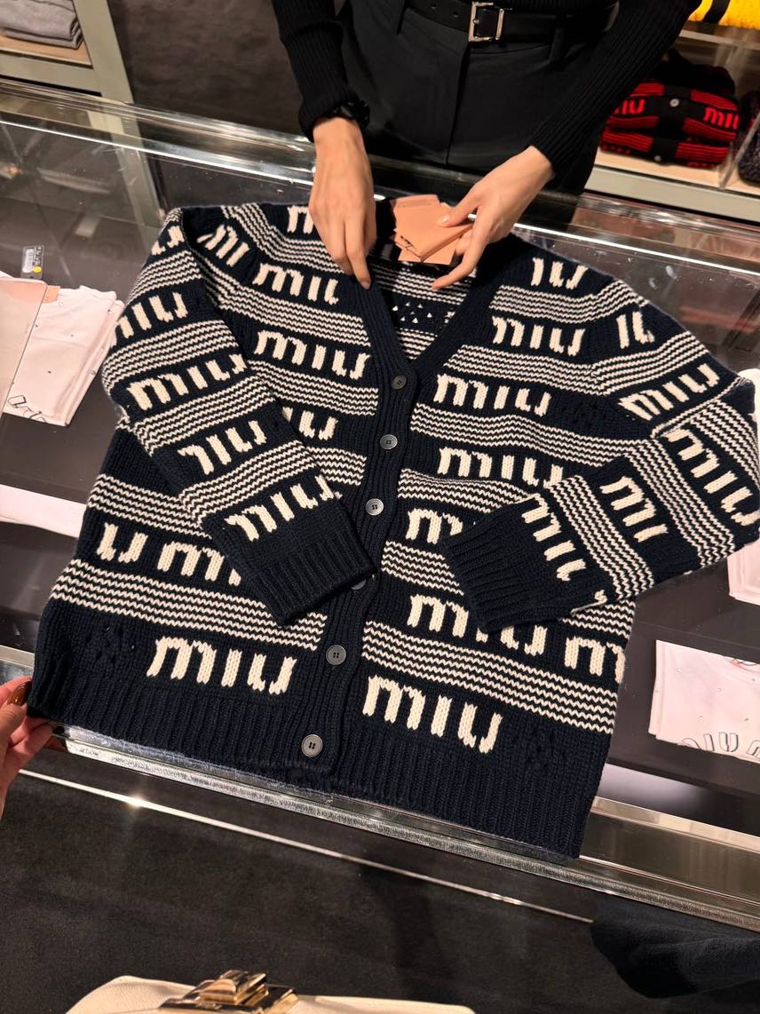 MIU MIU Cardigans side view - Women's luxury Clothes