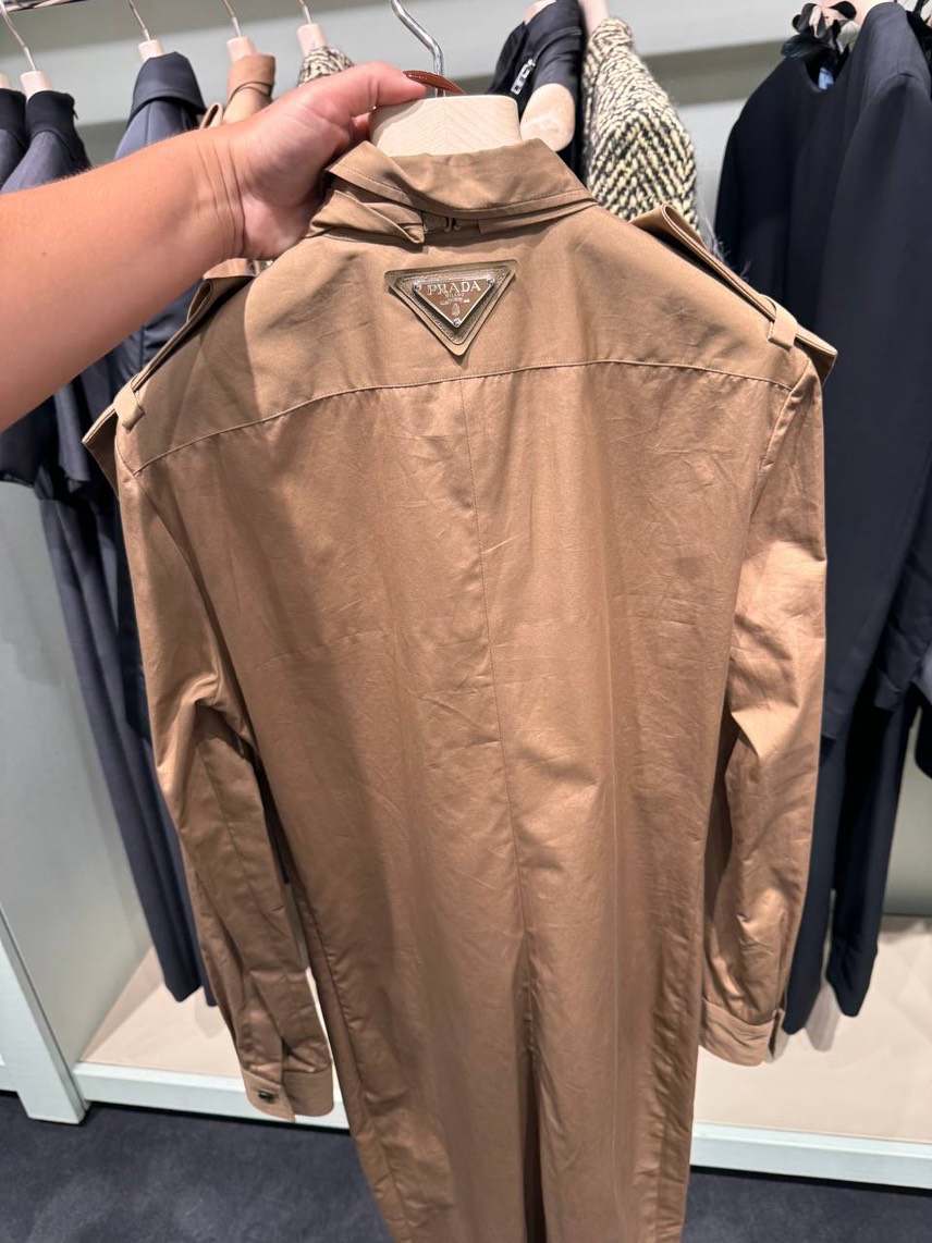 PRADA Coats side view - Women's luxury Clothes