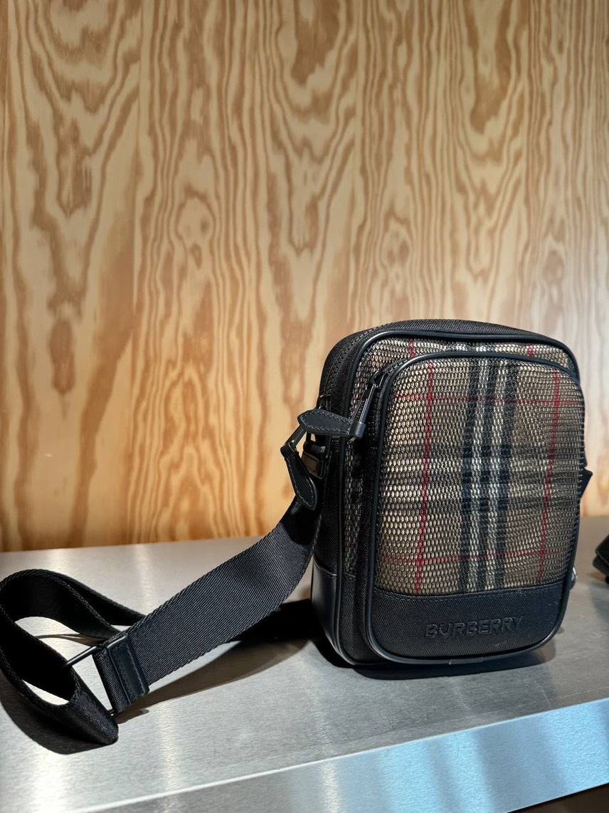 BURBERRY Messenger bags side view - Men's luxury Bags