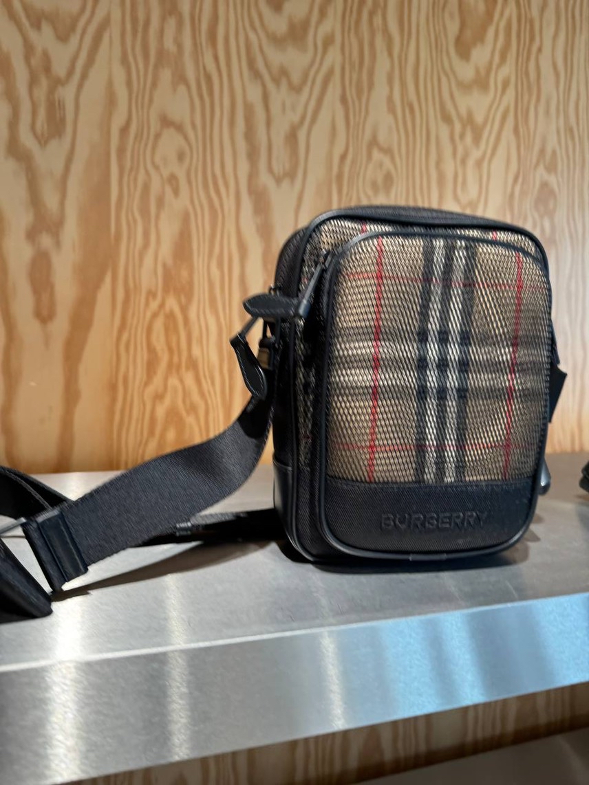 BURBERRY Messenger bags side view - Men's luxury Bags