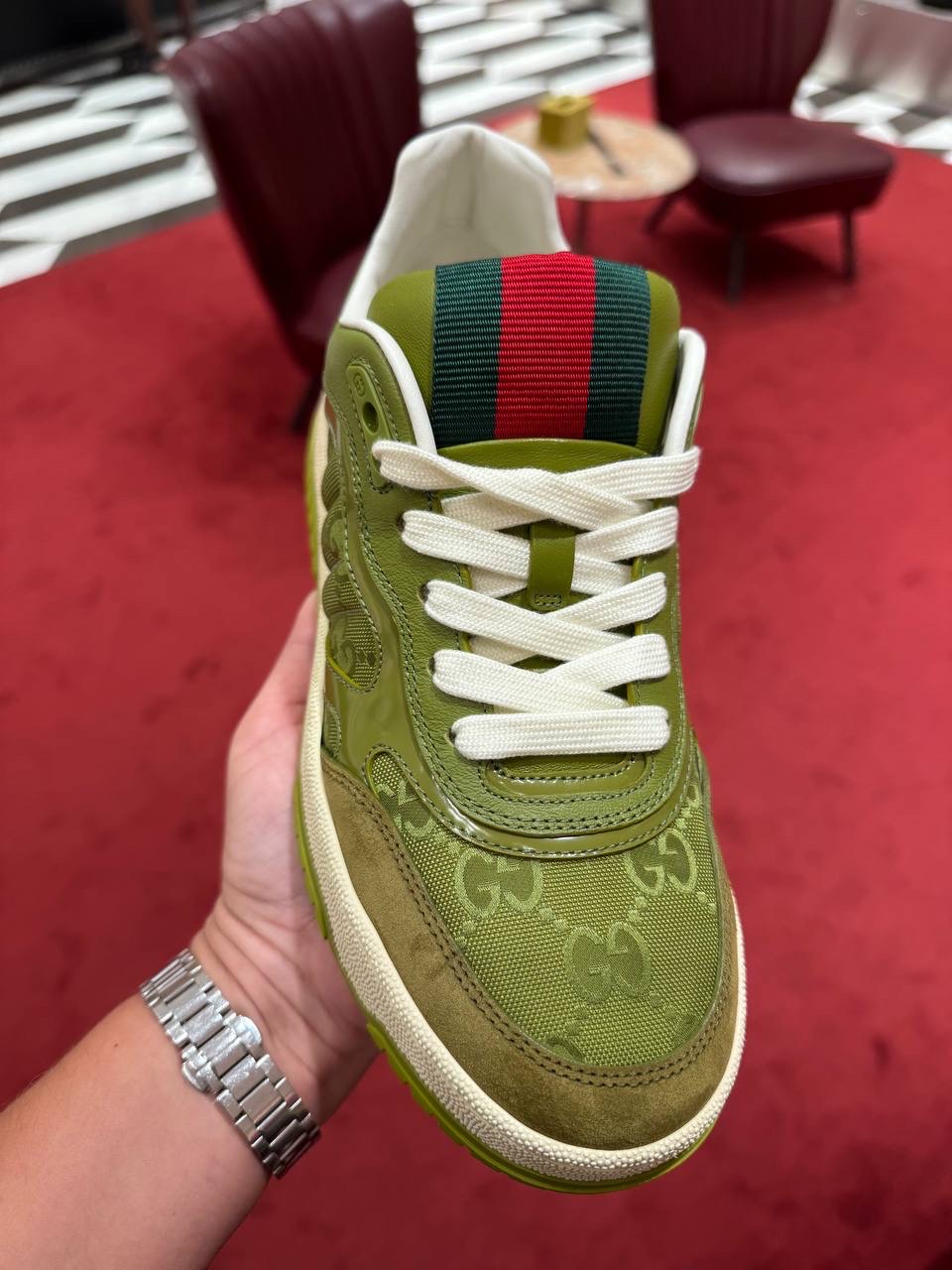 GUCCI Sneakers side view - Women luxury Shoes