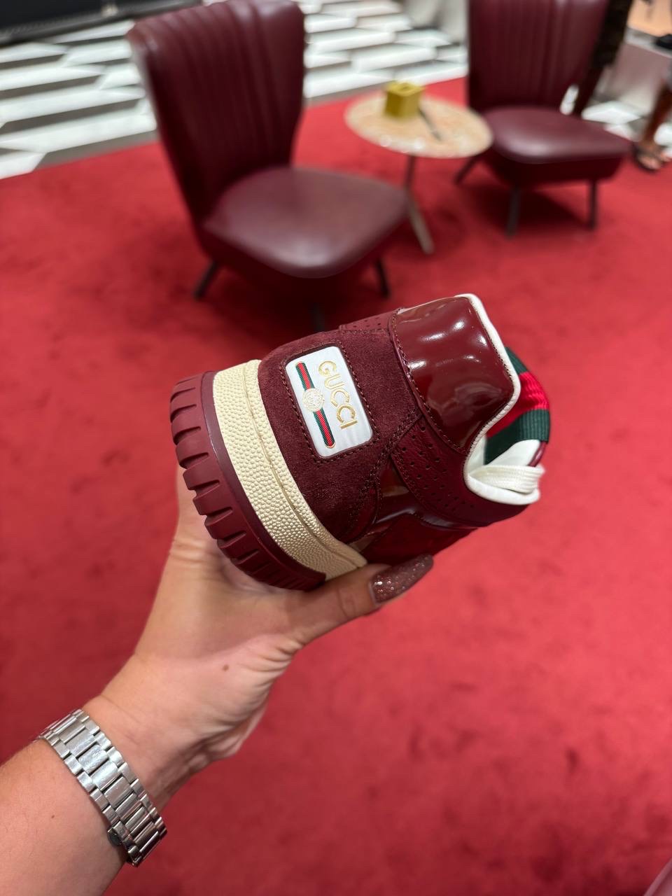 GUCCI Sneakers side view - Women luxury Shoes