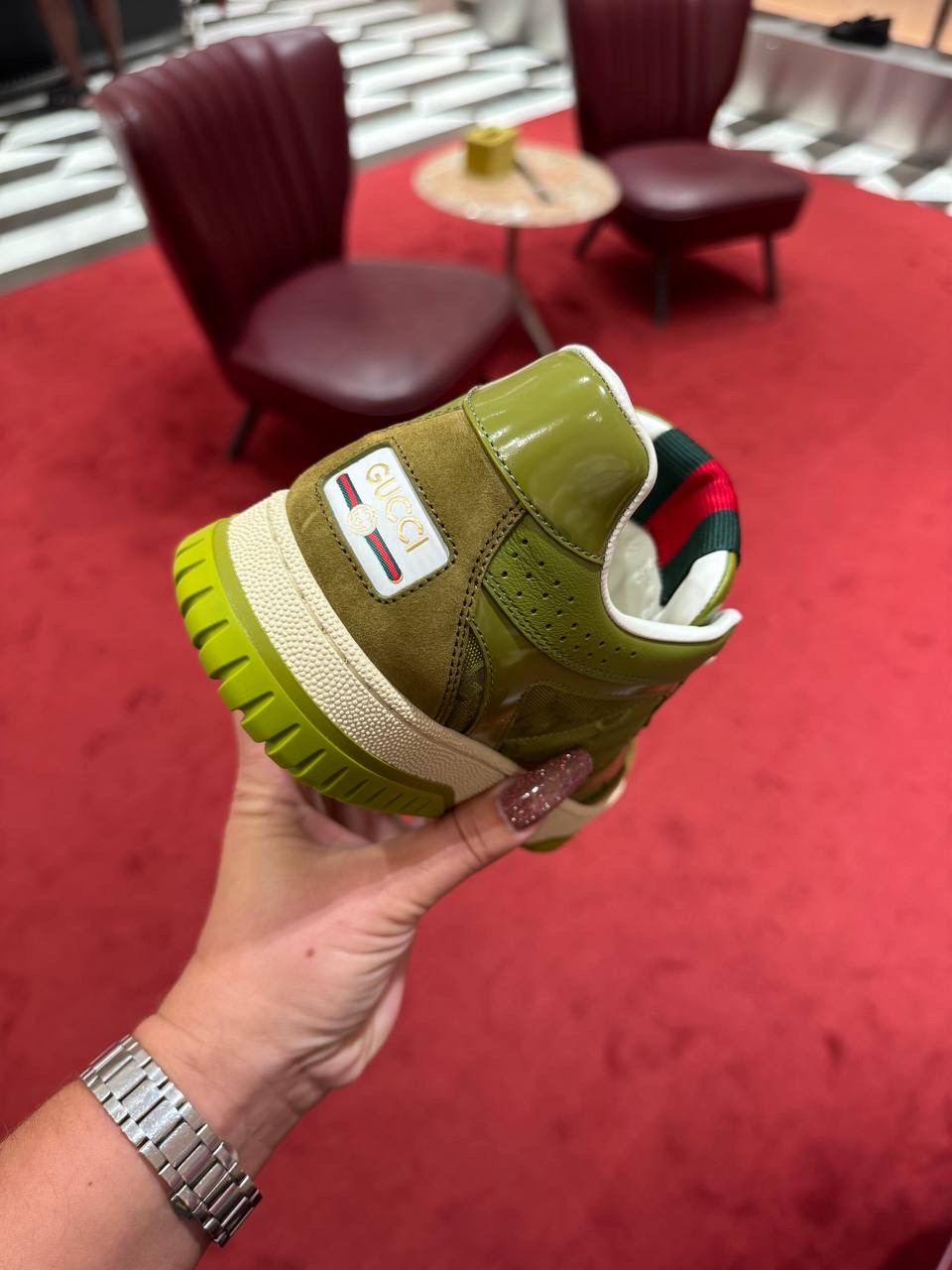 GUCCI Sneakers side view - Women luxury Shoes