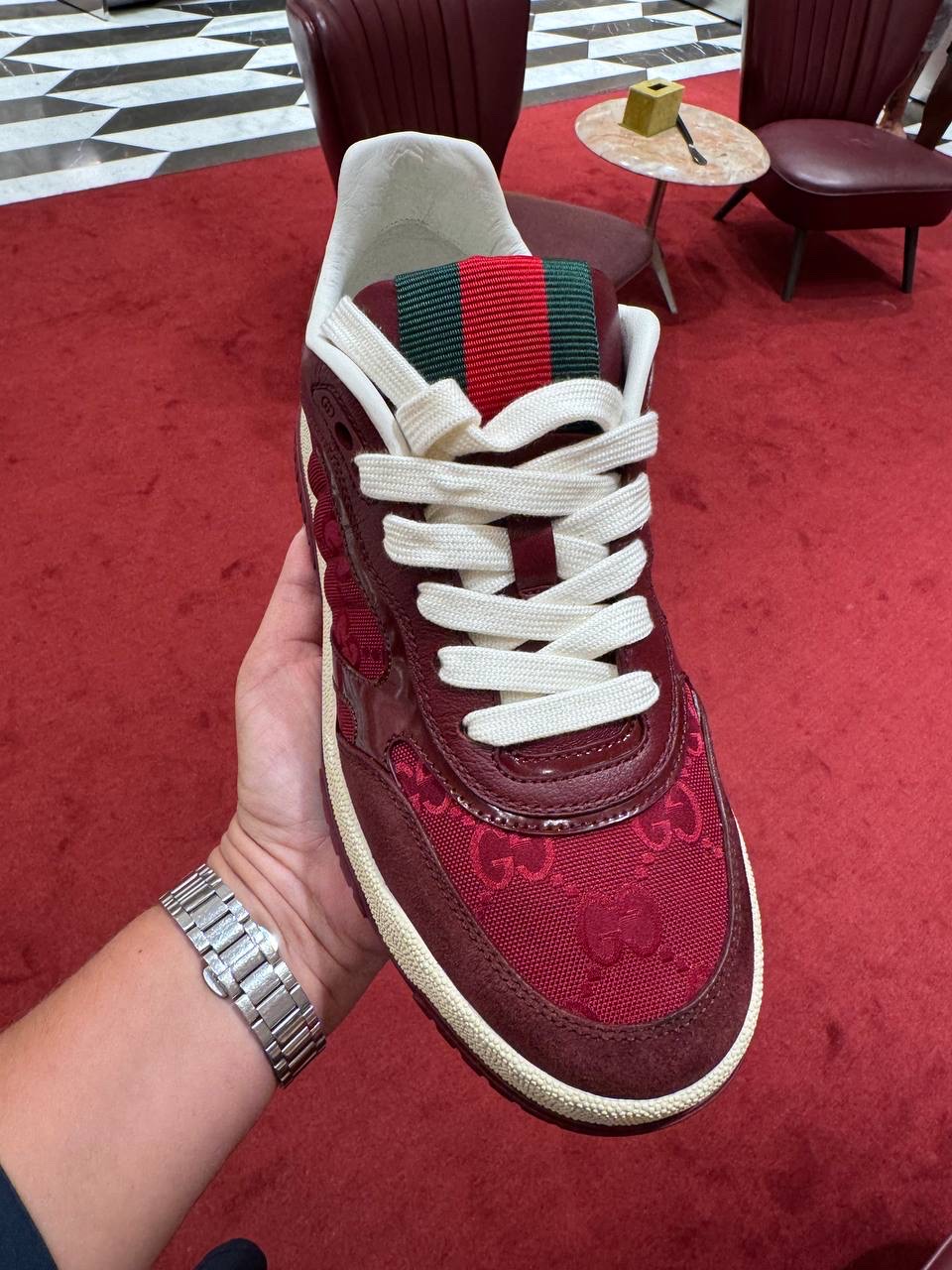 GUCCI Sneakers side view - Women luxury Shoes
