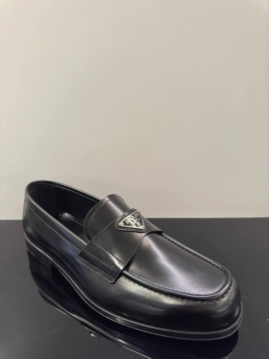 PRADA Loafers front view - Men's luxury Shoes