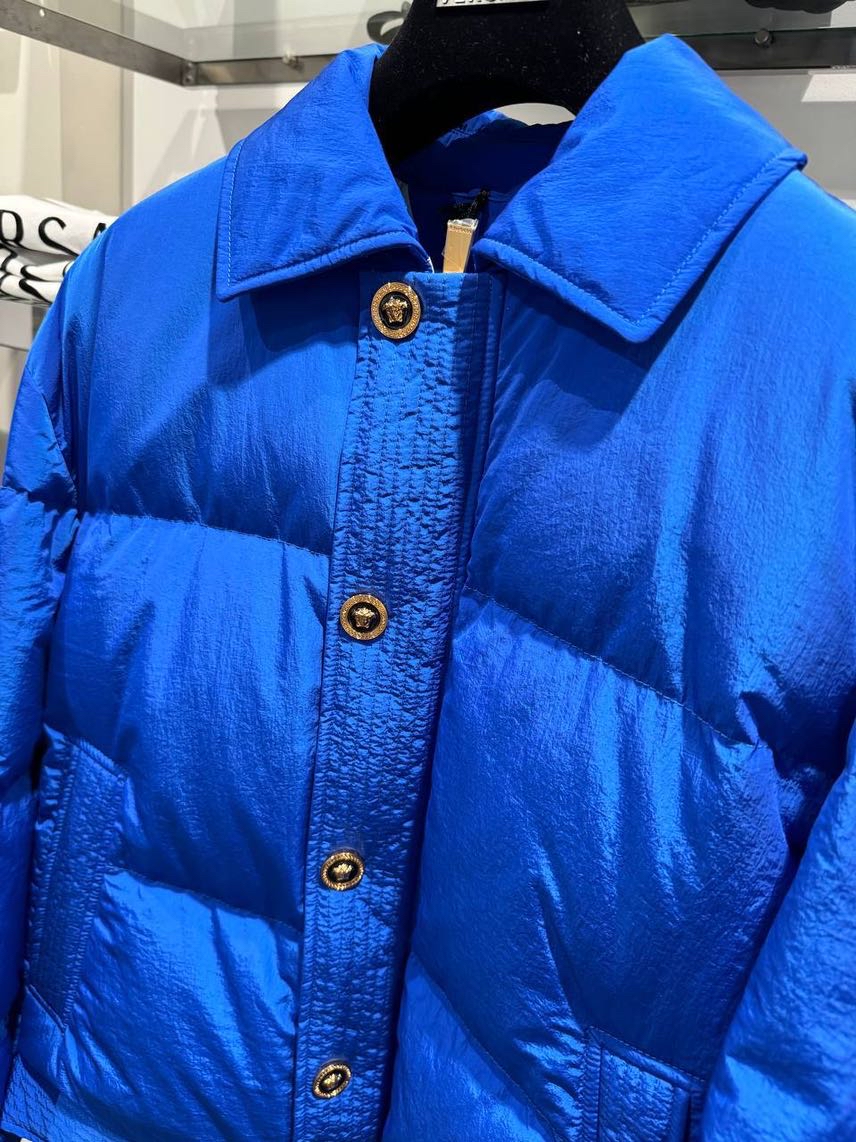 VERSACE Down jacket side view - Men's luxury Clothes