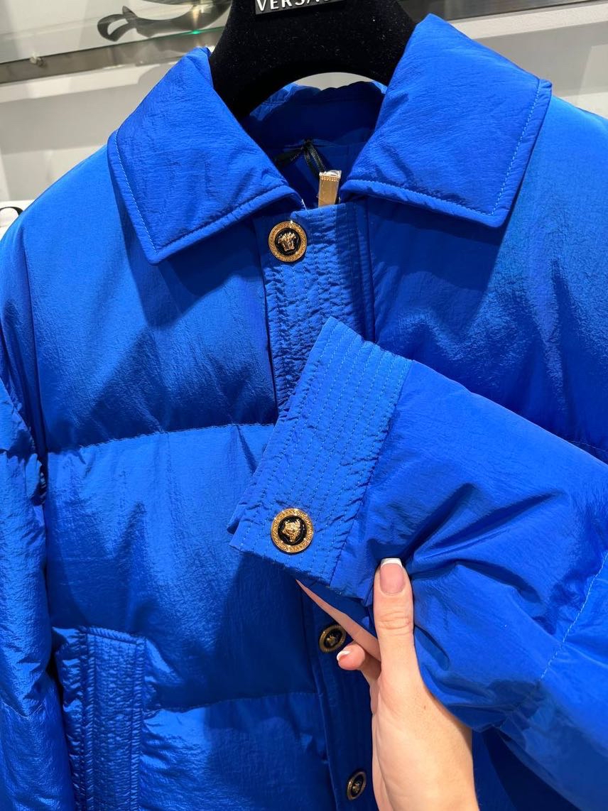 VERSACE Down jacket side view - Men's luxury Clothes