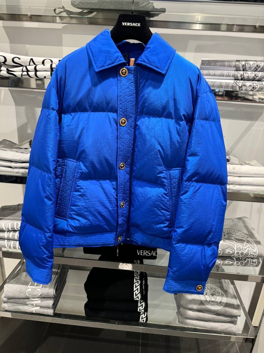 VERSACE Down jacket front view - Men's luxury Clothes