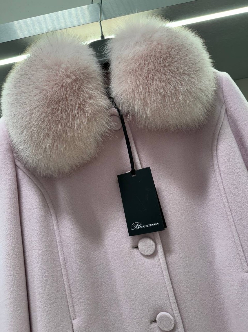 BLUMARINE Coats side view - Women's luxury Clothes