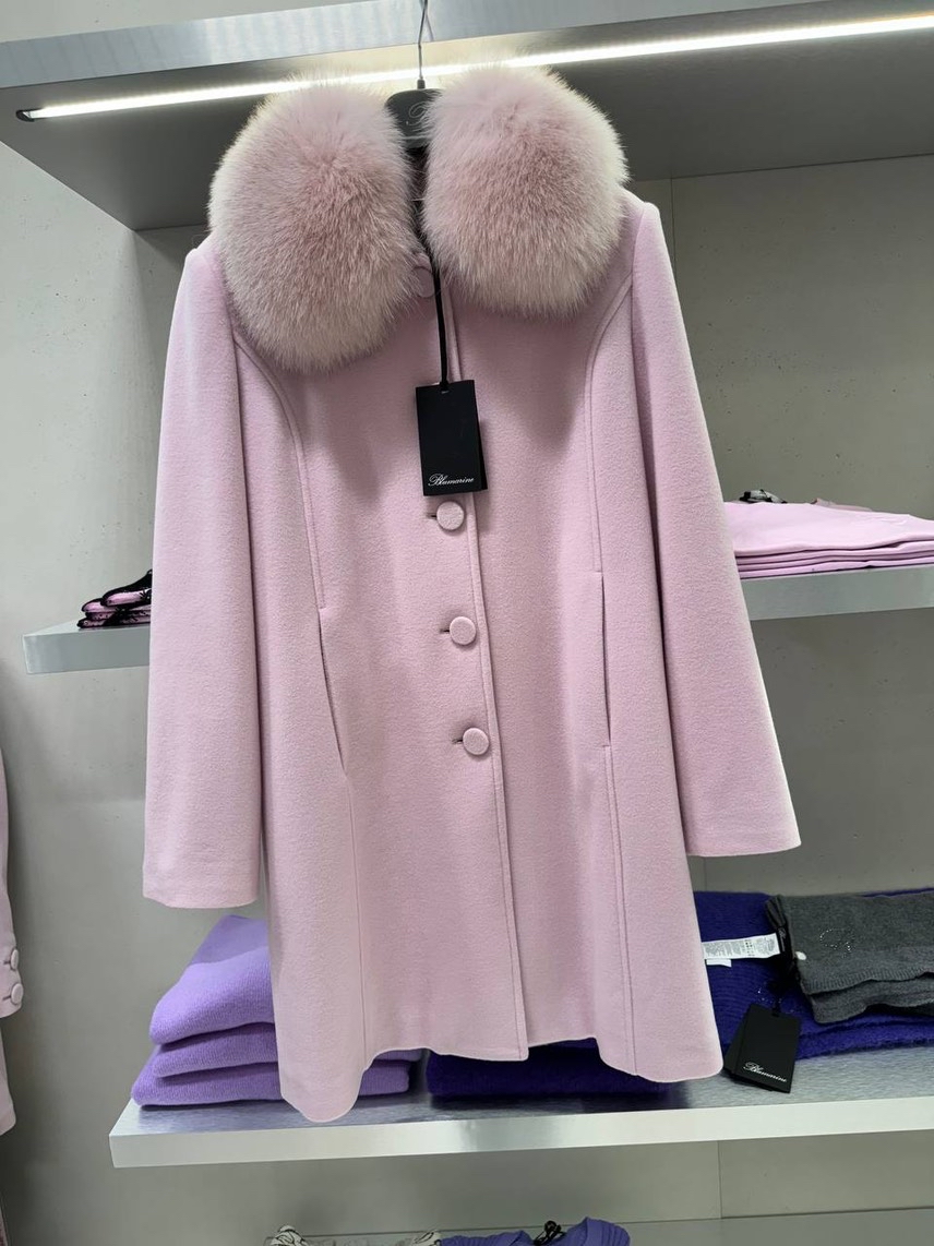 BLUMARINE Coats front view - Women's luxury Clothes