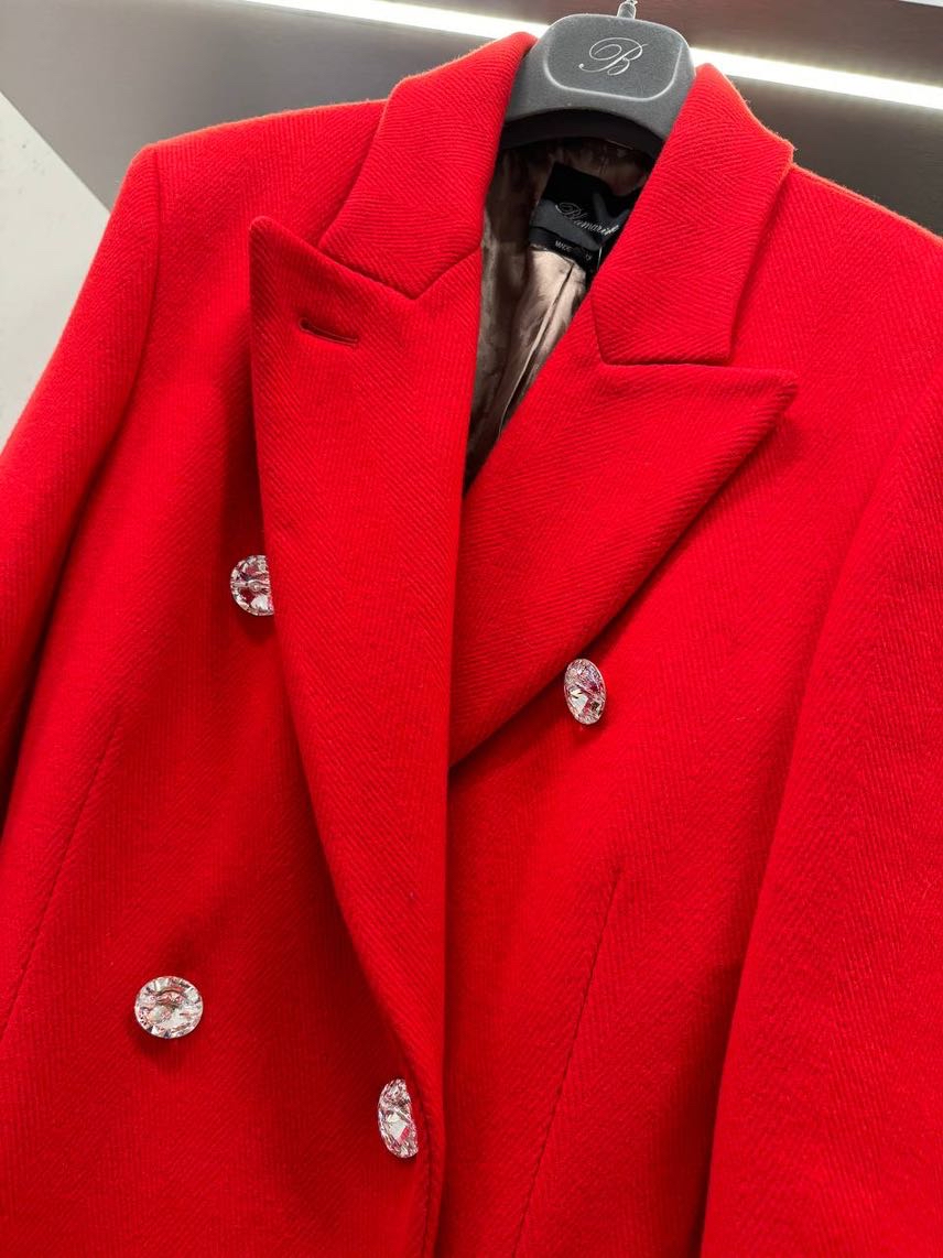BLUMARINE Coats side view - Women's luxury Clothes