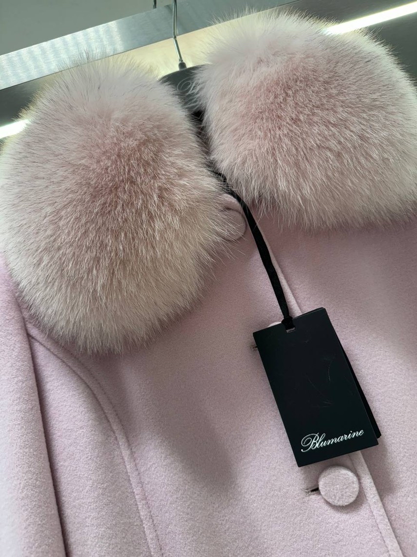 BLUMARINE Coats side view - Women's luxury Clothes