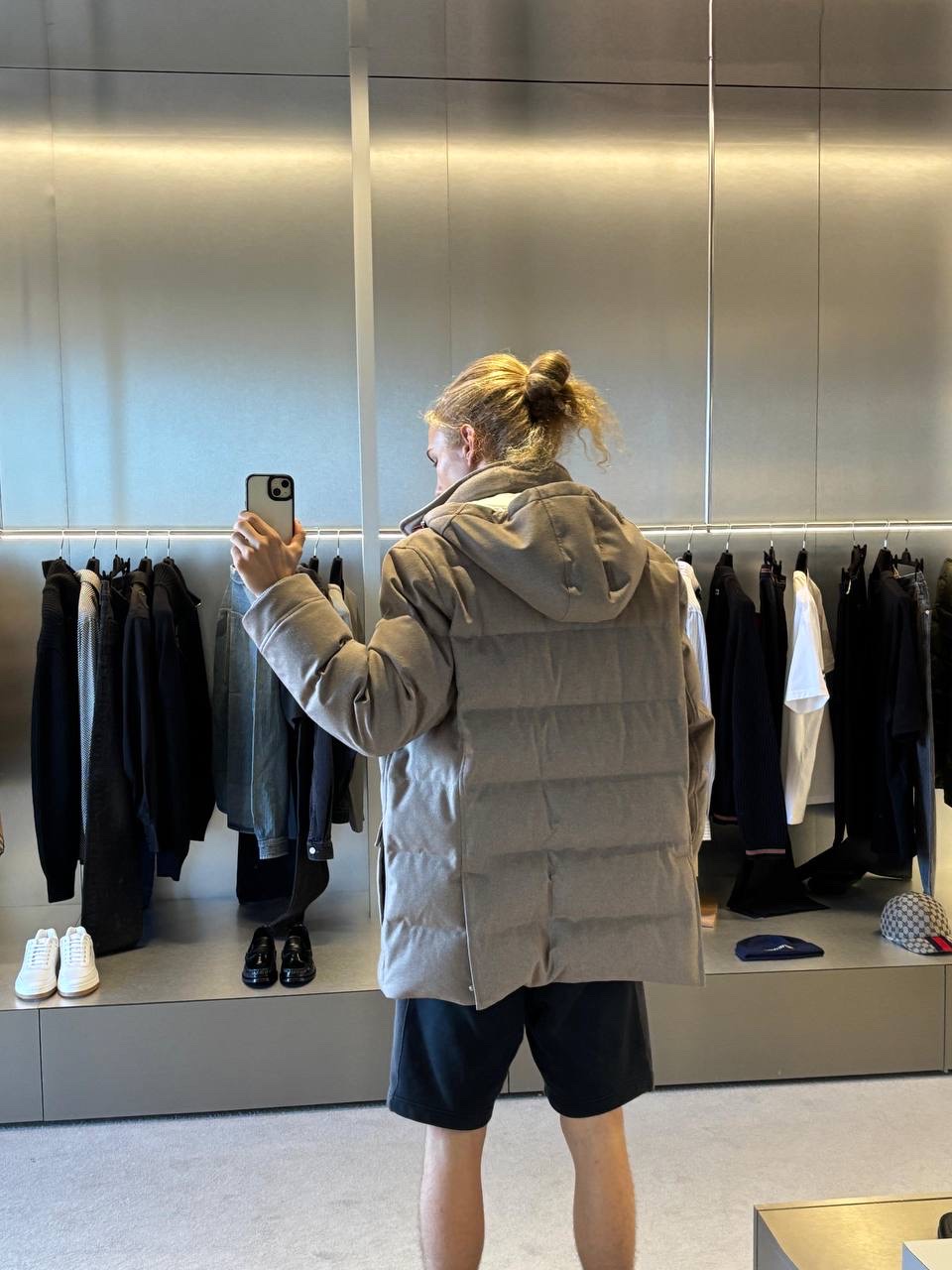 BRUNELLO CUCINELLI Down jacket side view - Men luxury Clothes