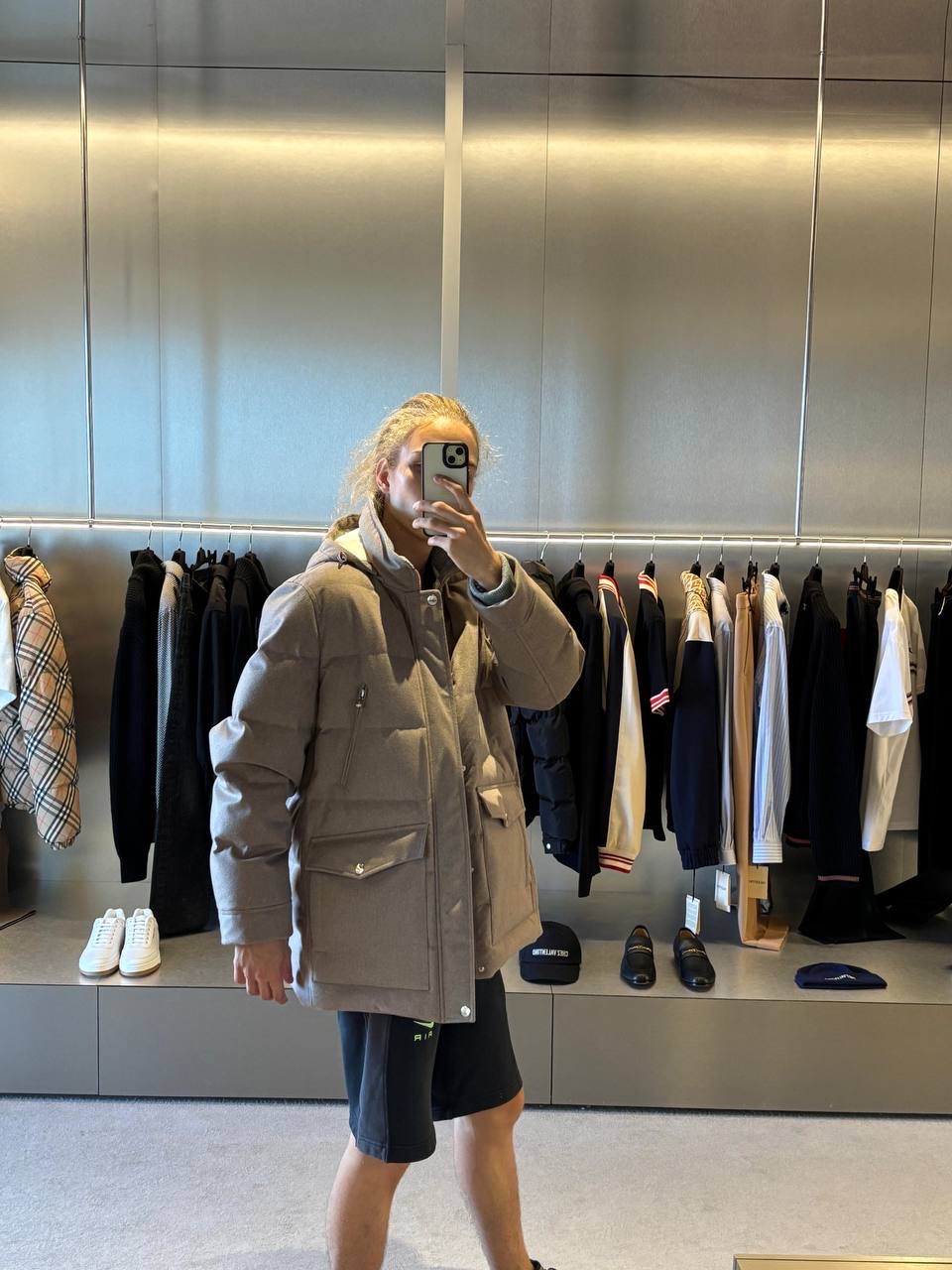 BRUNELLO CUCINELLI Down jacket side view - Men luxury Clothes