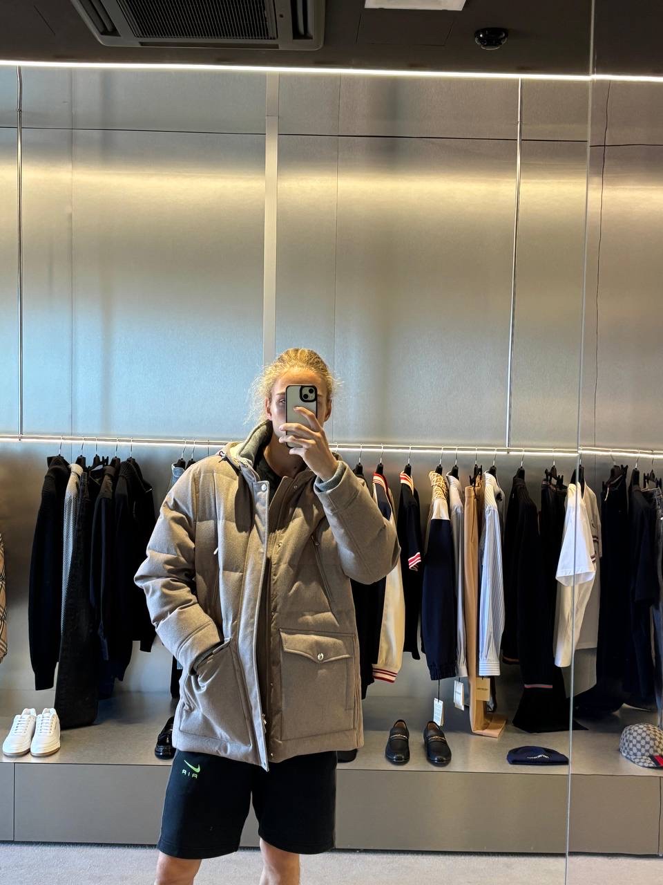 BRUNELLO CUCINELLI Down jacket front view - Men luxury Clothes