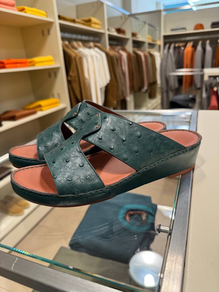 LORO PIANA Slides side view - Men's luxury Shoes