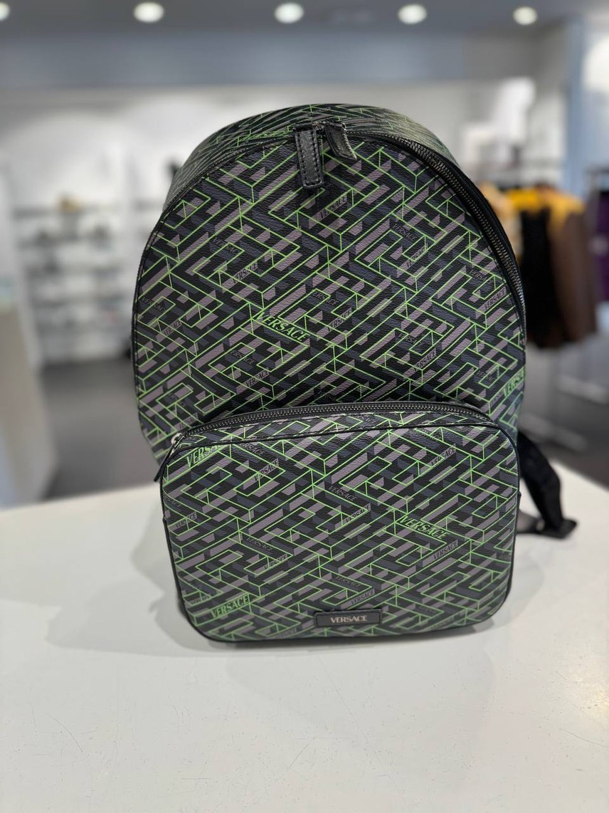 VERSACE Backpack front view - Men's luxury Bags
