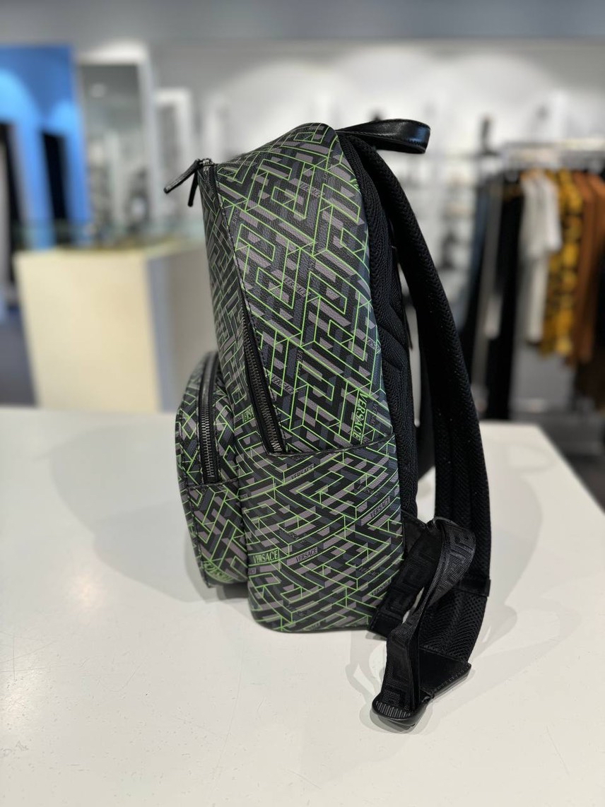 VERSACE Backpack side view - Men's luxury Bags