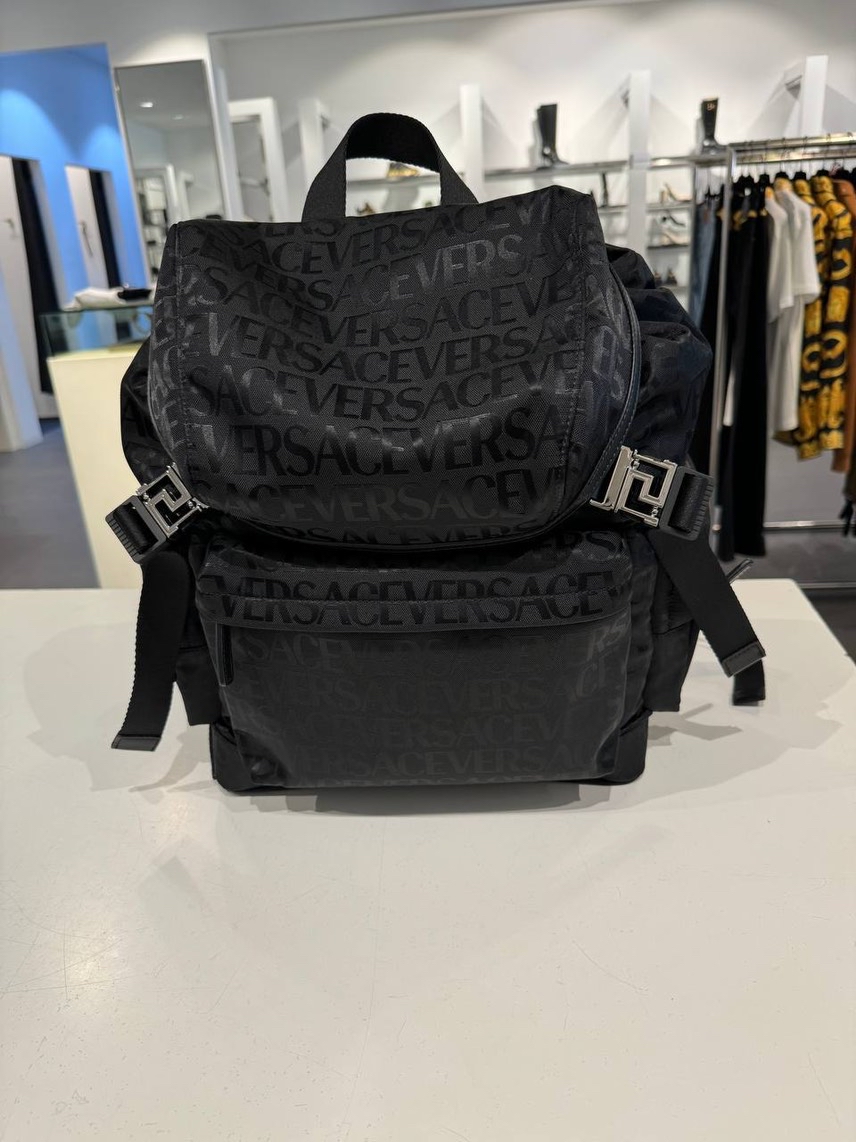 VERSACE Backpack front view - Men's luxury Bags