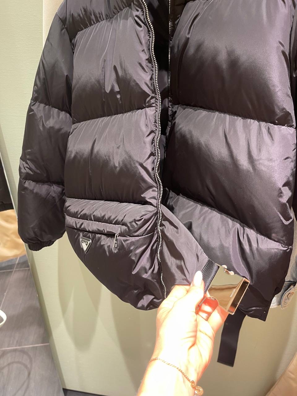 PRADA Down jacket side view - Women luxury Clothes