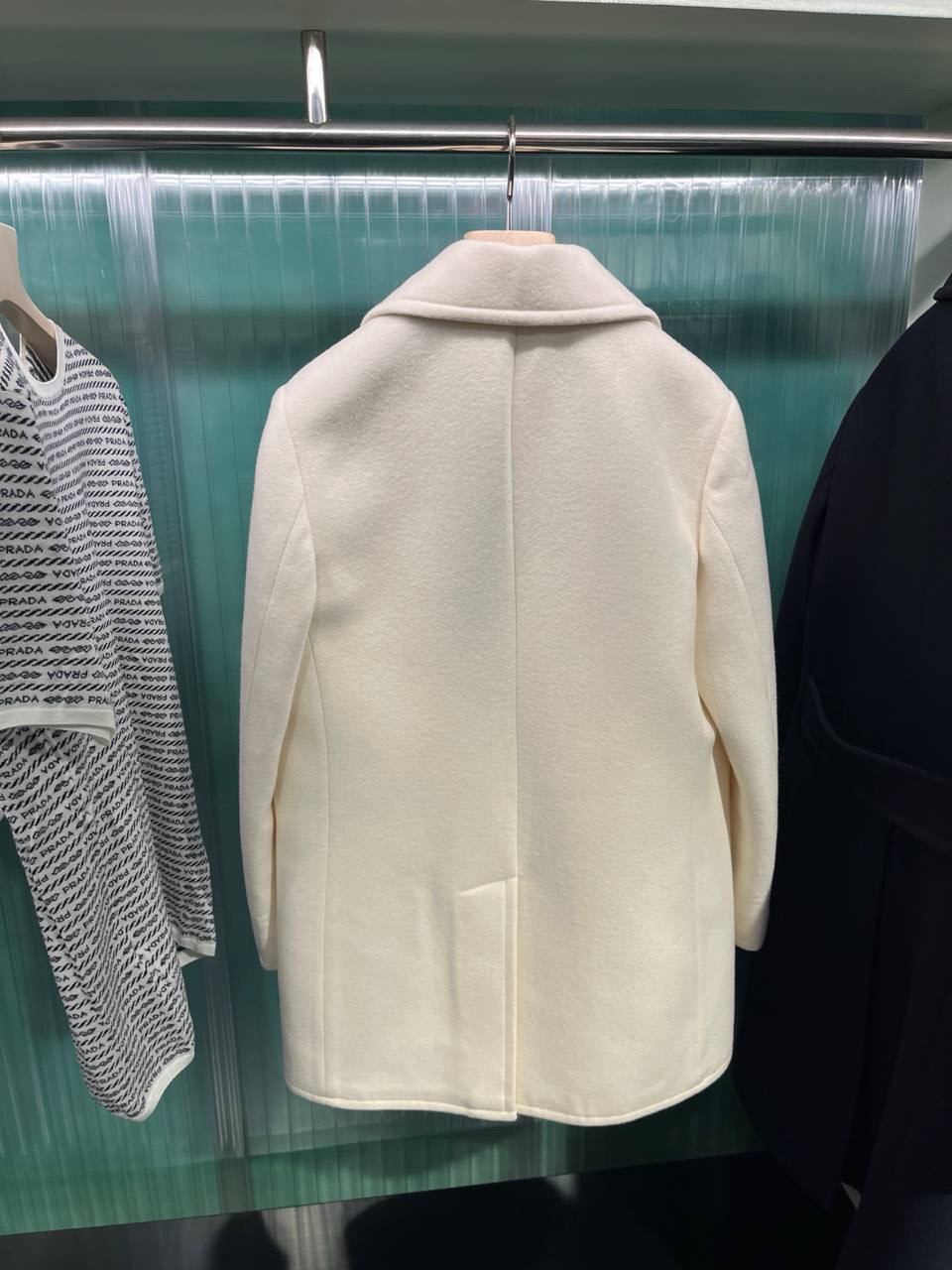 PRADA Coats side view - Women luxury Clothes
