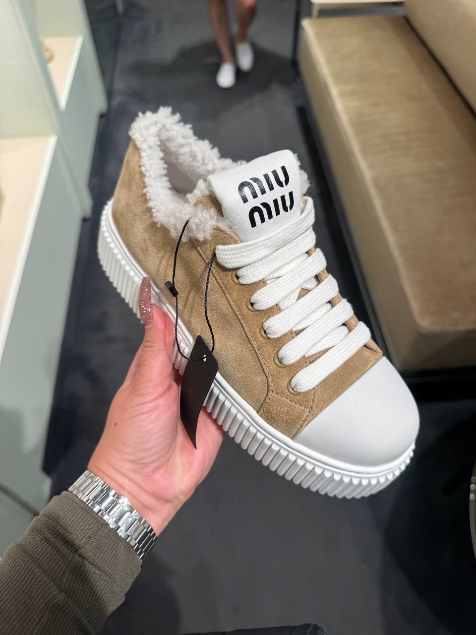 MIU MIU Sneakers side view - Women luxury Shoes