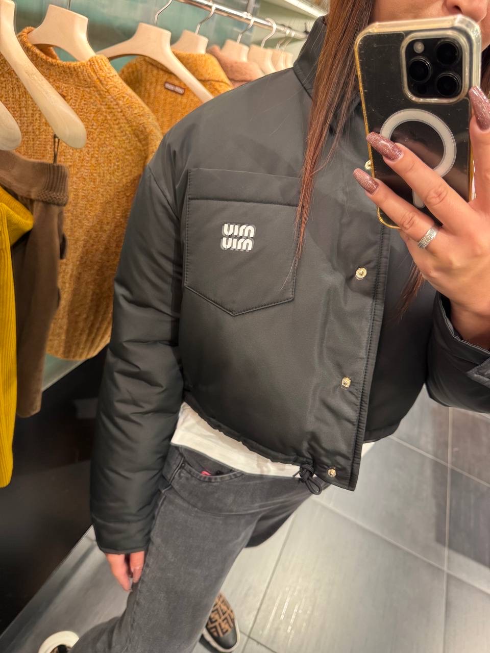 MIU MIU Down jacket side view - Women luxury Clothes