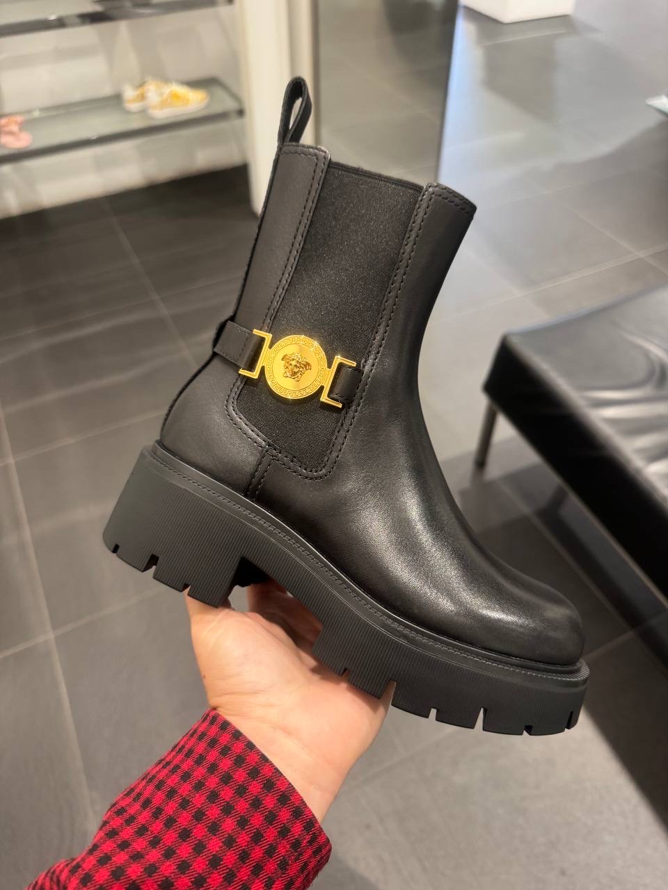 VERSACE Boots front view - Women luxury Shoes