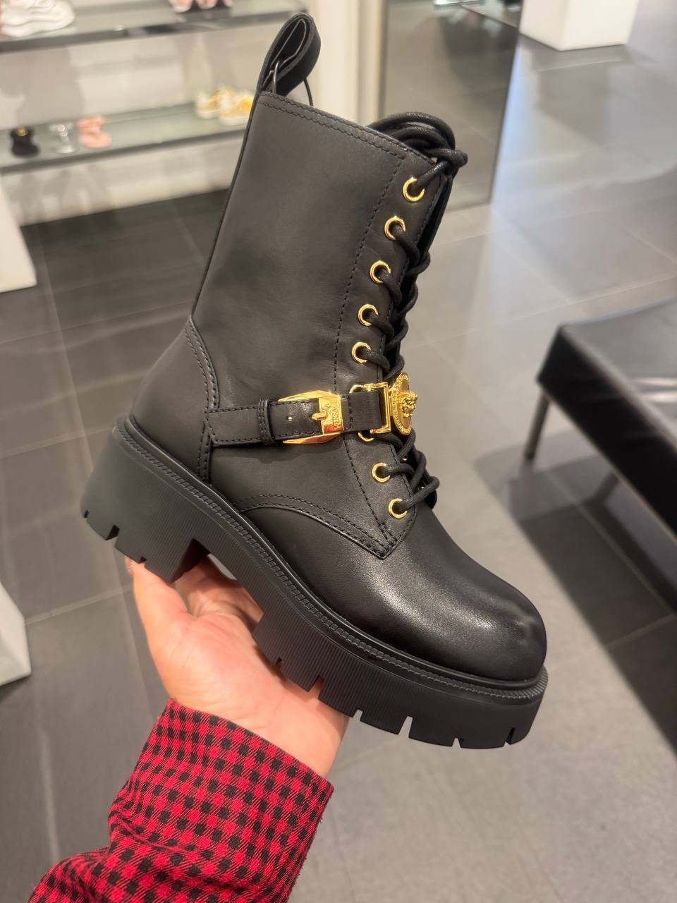 VERSACE Boots front view - Women luxury Shoes