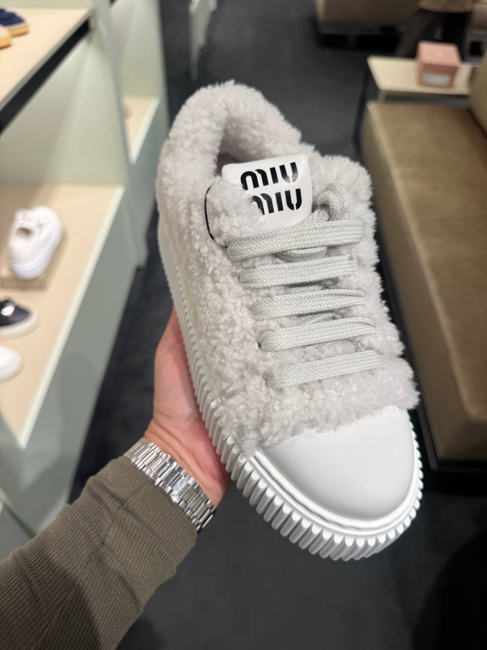 MIU MIU Sneakers side view - Women luxury Shoes