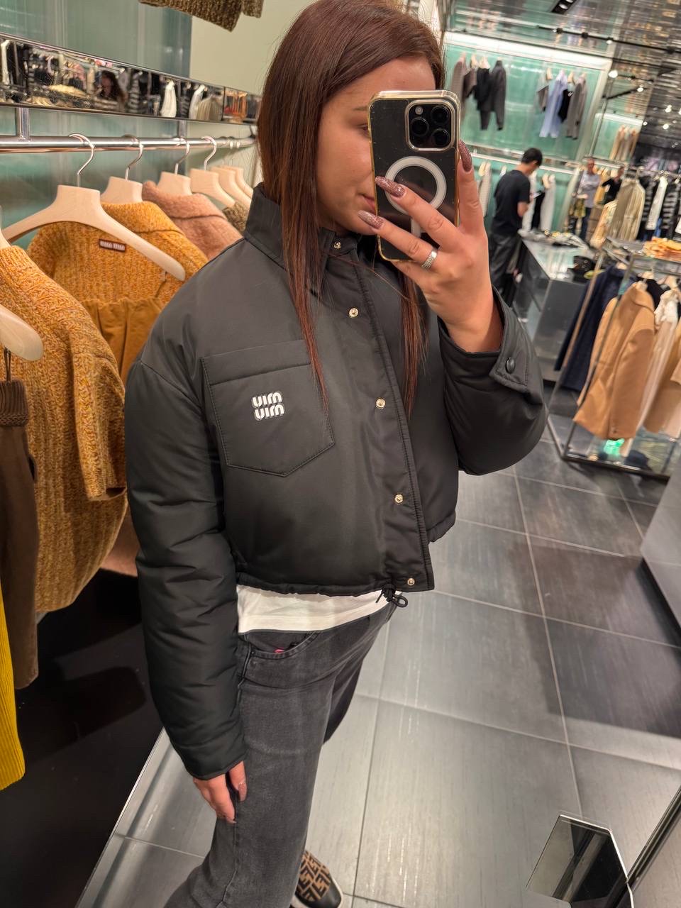 MIU MIU Down jacket side view - Women luxury Clothes