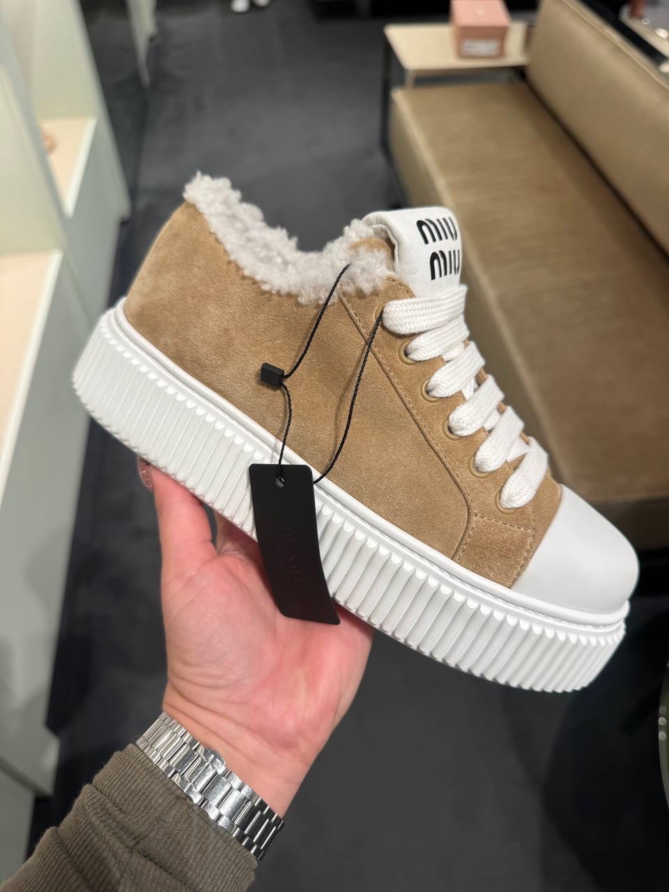 MIU MIU Sneakers front view - Women luxury Shoes