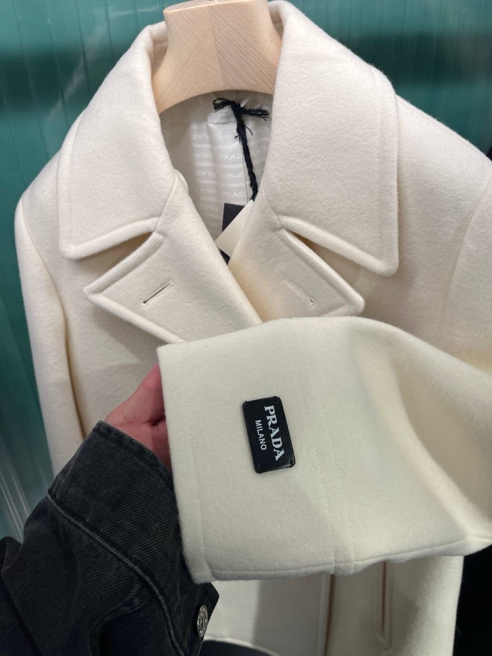 PRADA Coats side view - Women luxury Clothes