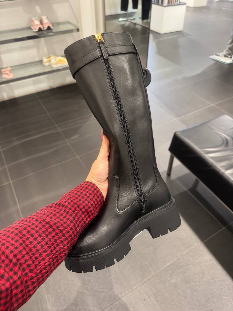 VERSACE Boots side view - Women luxury Shoes